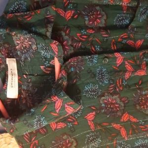 Promod French long dress casual shirt size small